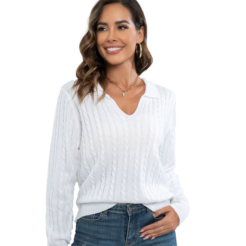 Lapela V suéter feminino Twist Twist